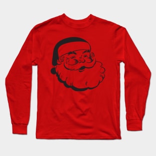 Grinning Santa Long Sleeve T-Shirt